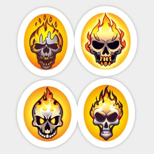 Burning Skull Pack Sticker